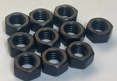 Hex Nut 7/16  - 14 Coarse Thread Grade 8    7/16-14 Black Oxide Qty.10  (AP9) • $9.95