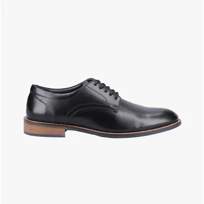 Hush Puppies DAMIEN Mens Lightweight Comfortable Formal Lace-Up Shoes Black • £59.24