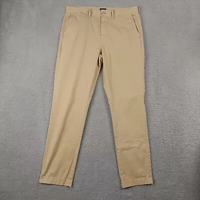 J.CREW Pants Stretch 32 X 32 Khaki Tan Mens Chino Cotton Blend Actual 32x30 • $19.92