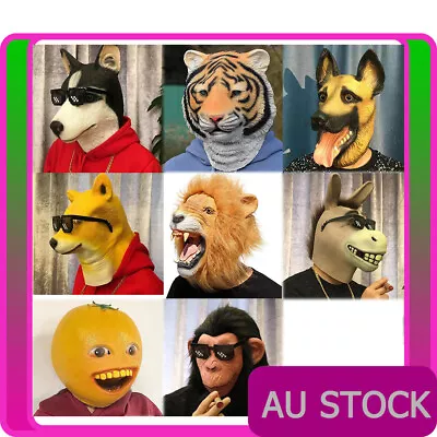 Unisex Masquerade Animal Funny Face Mask Costume Accessory • $27.99