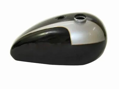 Fits Triumph T140 Silver And Black Painted Oil In Frame Aluminum Fuel Tank ECs • $416.23