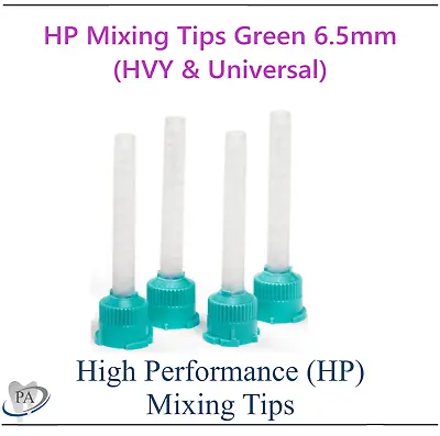 Dental Teal HP High Performance Mixing Tips Large 6.5mm For Dual Cartridges 50mL • $10.99