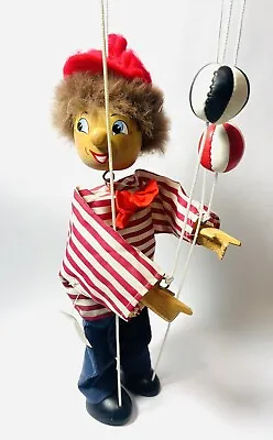 Vintage TELLON Collection Juggler Wood String Puppet MARIONETTE 15” • $23
