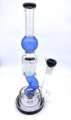 $129.99 • Buy Collectible 16” Inch Heavy Thick Glass Tobacco Bong Percolator Tree