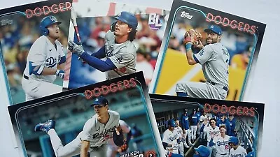 Topps~2024 Baseball Cards X 5~ Los Angeles Dodgers~mint • £0.99