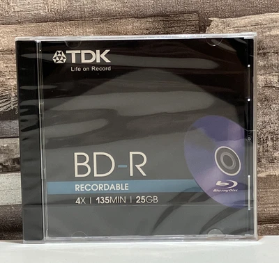 £4.99 • Buy TDK T78301 25GB 1-4x Recordable BD-R - Single Disk.