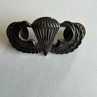 US Military  Jump Wings Pin Sterling • $125