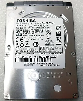 Toshiba MQ02ABF050H 500 GB 2.5  SATA III Laptop Hard Drive Notebook HDD • $9.99