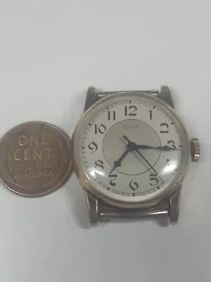 Working Vintage 1933 Elgin 502 Gold Filled Wrist Watch 4/0s Great Condition • $100