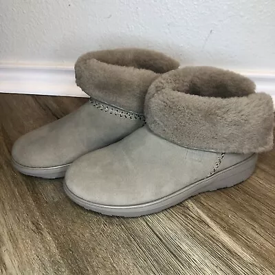 Fitflop Womens Mukluk Shorty 2 Boots Desert Stone Size 6.5 • $29