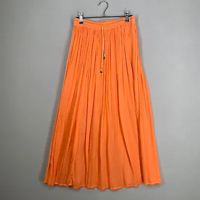 NEW Pleated Long Maxi Dress Skirt Women Lady Beach Girl Semi Sheer • $7.49