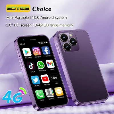 SOYES 4G LTE Smartphone XS16 Unlocked Mini Android 10.0  Dual SIM 3GB+64GB 3.0  • $55.19