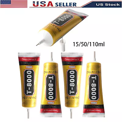 15/110ml T8000 Clear Glue Needle Point Drill Phone Screen Repair Glass Jewelry • $4.99