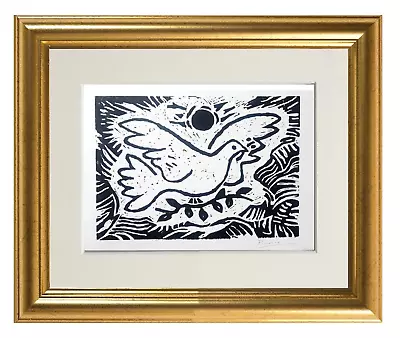 Original Pablo Picasso Linocut Hand Printed & Signed With COA • £89