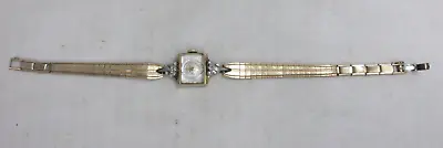 Benrus Womens Ladies Wrist Watch Model DZ 401 Swiss Made W 10kt Gold Filled Band • $26.95