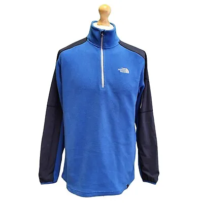£29.99 • Buy Men's The North Face Blue 1/4 Zip Fleece Base Layer Uk M Eu 50 (A387)