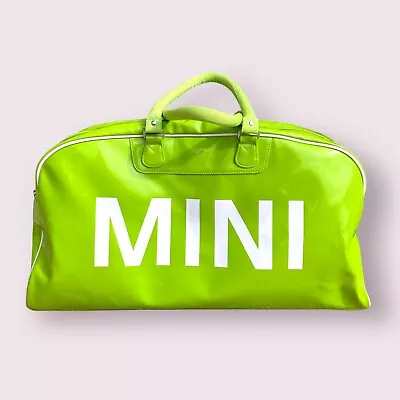 Mini Cooper Duffel Bag Lime Green Weekender Bag Carry On Bag EUC (no Straps) • $63.94