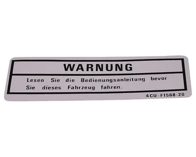 Sticker Warning Sign Original Yamaha For Yamaha Aerox BWS Slider Why Teos • £10.32