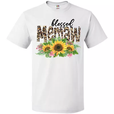 Inktastic Blessed Memaw Leopard Print And Sunflowers T-Shirt Boodlebug Grandma • $13.99