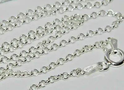 Sterling Silver Belcher Chain Necklace - 16  18  20  22  24  26  30  • £9.50
