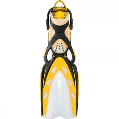 Mares X-Stream Open Heel Fins With Bungee Straps Black/Yellow • $251.95