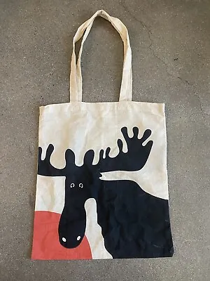 Wild Coast Canadian Design Moose Graphic Canvas Tote Bag • $10