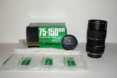 Makinon MC Auto 75-150mm F/4.5 Telephoto Zoom Lens W/ Caps For Minolta MD In Box • $17.99