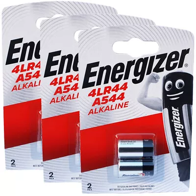 6 X Energizer A544 4LR44 476A PX28A 3131 6V Alkaline Batteries • £8.39