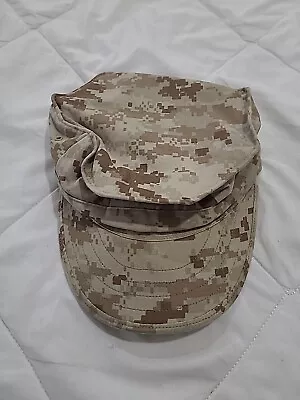 USMC COVER GARRISON MARPAT DESERT US MARINE CORPS CAP HAT Medium • $9.99