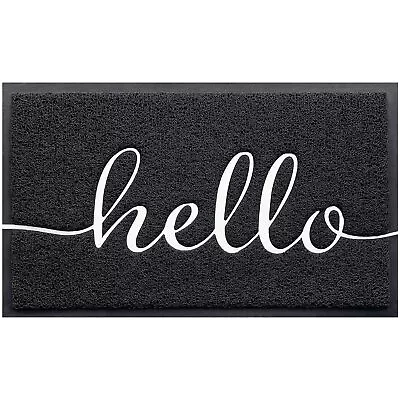 Door Mat (30 X17.5 Black) Durable Welcome Mat Low Profile Floor Mat Front D... • $17.29