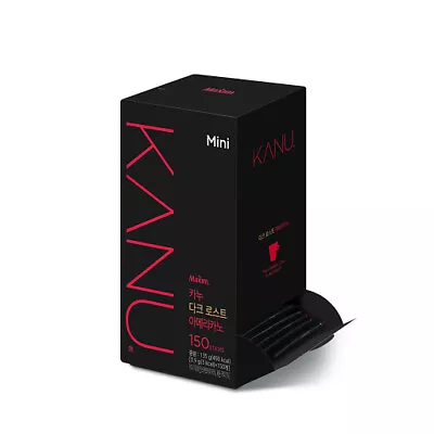 MAXIM KANU Mini Dark Roasted Korean Instant Americano Coffee 150 Sticks • $39.90