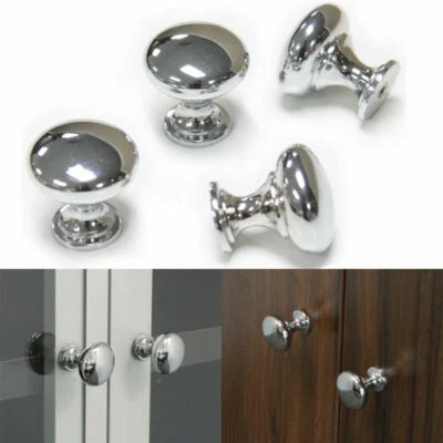 £22.99 • Buy 1-30pcs Chrome Kitchen Cabinet Door Knobs Cupboard Drawer Furniture Handles Pull