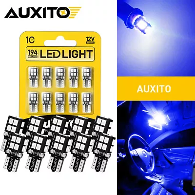 10x 14smd T10 LED CARAVAN INTERIOR WEDGE LIGHT BULB CAMPING RV 4WD 12V Blue 12V • $13.99