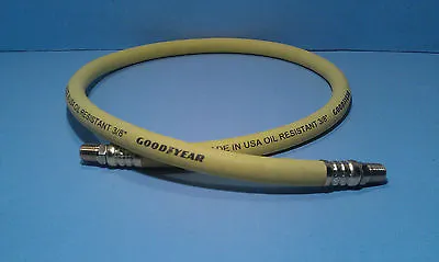 Goodyear USA 10 Foot 3/8 Inch 250 PSI Oil Resistant Rubber Air Hose Pigtail Whip • $18.50
