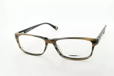 MARCHON NYC FLATIRON 035 Grey Horn 52-16-140 Eyeglass Frames Flex Hinges L483 • $26.99