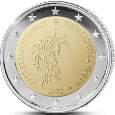 2022 Finland € 2 Euro Uncirculated UNC Coin Finnish Climate Research • $8.89