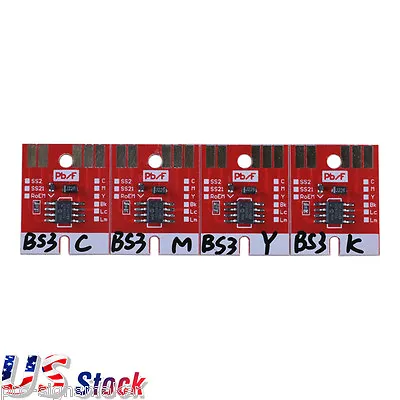 Chip Permanent CMYK For Mimaki JV33 / CJV30 BS3 Cartridge 4 Colors • $72.54