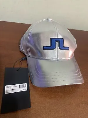 J. Lindeberg Silver Metallic Hat Cap Adjustable NEW NWT Womens Golf GWAC05881 • $39.99