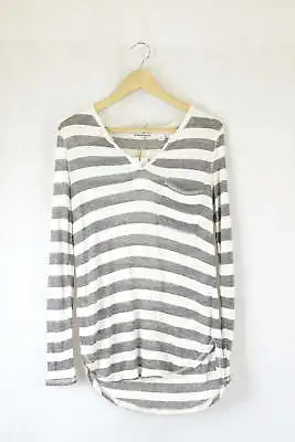 Country Road Black And White Stripe Long Sleeve Top XS By Reluv Clothing • $16.51