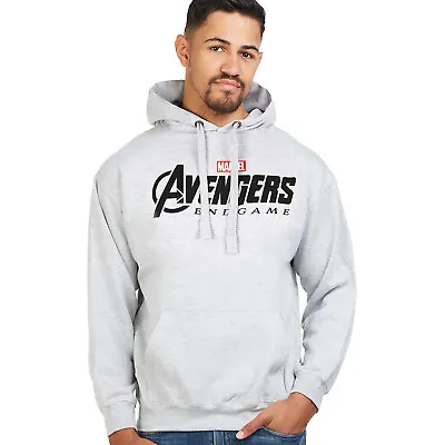 £17.49 • Buy Official Marvel Mens Avengers Endgame Logo Hoodie Grey Marl S-XXL