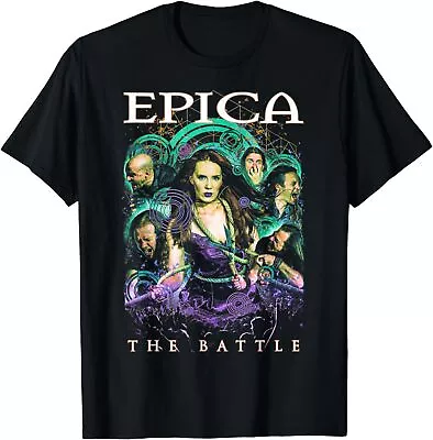 Vtg Epica Band The Battle Heavy Cotton Black All Size Unisex Shirt • $16.99