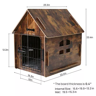 PYpetmia Wooden Dog House Small Dog Room Pet Kennel Cat Resting Room Indoor Use • $49.99