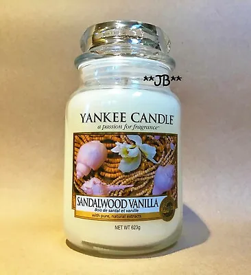 Yankee Candle 623g Large Jar  Sandalwood Vanilla  *Original Label Scented Candle • £39.95