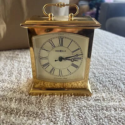 Vintage Howard Miller  Westminster Chime Brass Mantle Clock Working • $10.50