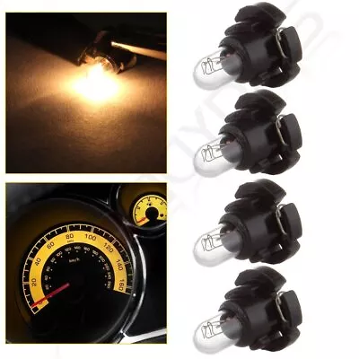 4Pcs T4/T4.2 Neo Wedge Bulb Warm White Dashboard A/C Climate Control Base Lights • $8.02