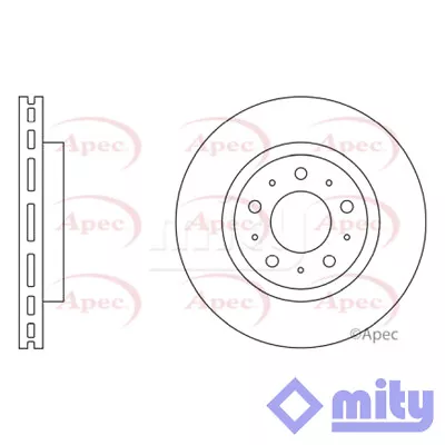 Fits Volvo V70 850 C70 S70 960 V90 S90 Brake Disc Front Mity 91407593 • $53.75