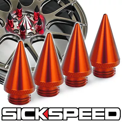 4 Pc Orange Spikes For Sickspeed Aluminum Extended Tuner Lug Nuts P1 • $9.88