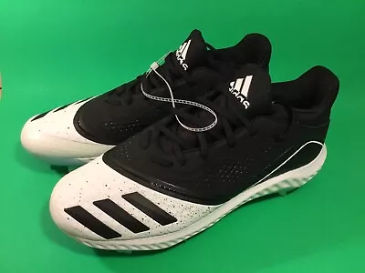 ADIDAS Icon V Bounce W Softball Metal Cleats Size 11.5 Black W/White • $30