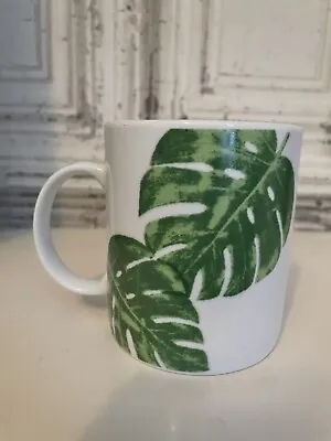 £7.90 • Buy Cheese Plant Leaf Mug Tropical Next Coffee Lover