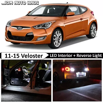 White Interior Reverse LED Lights Bulb Package Fits Hyundai Veloster 2011-2015 • $19.89